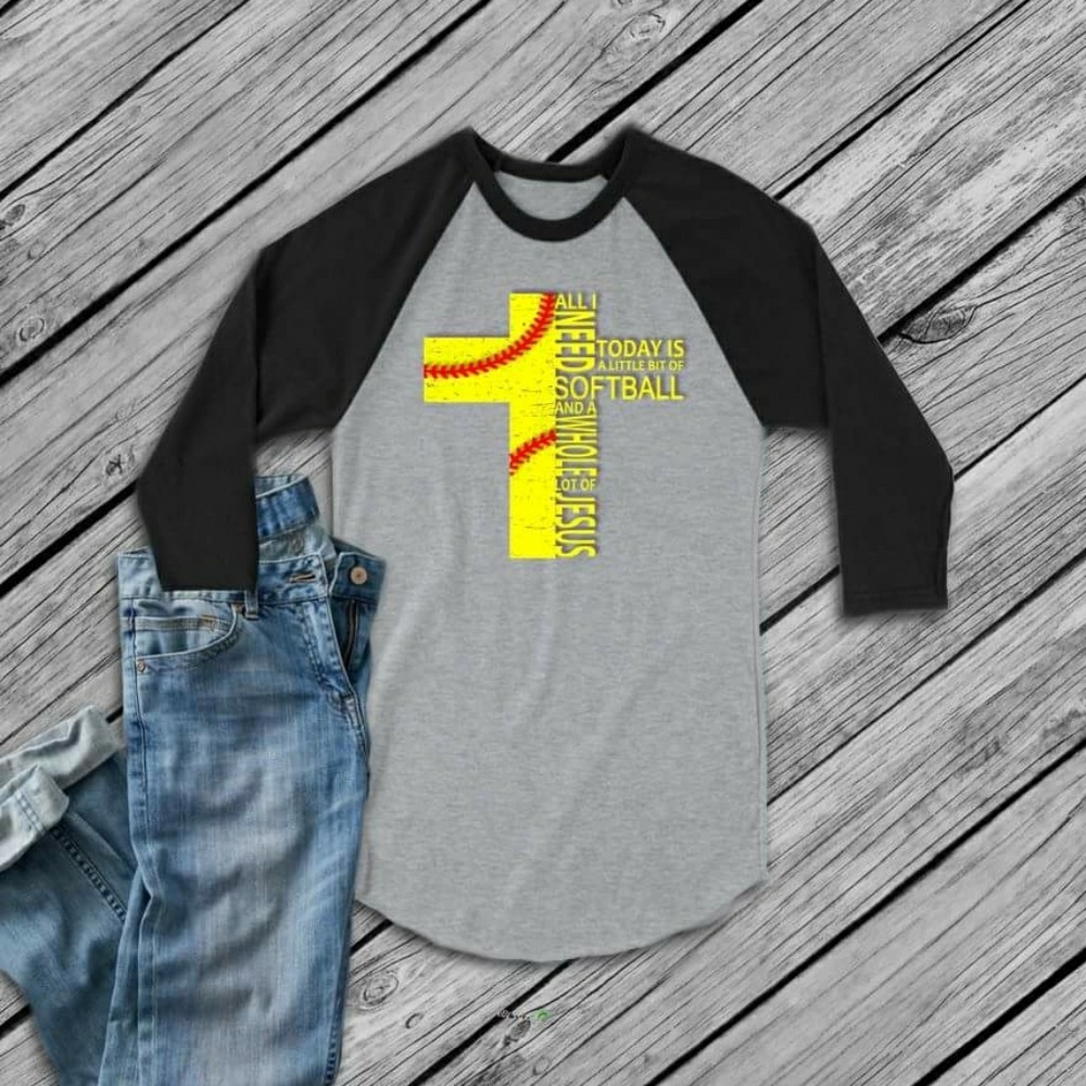 Custom made unisex raglan